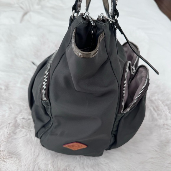 MZ Wallace Jane Bedford Tote Handbag Grey Green - Picture 9 of 10